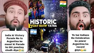 Argentina Football Vs India Cricket Victory Parade Comparison | India Vs Argentina Victory Bus Parad