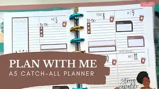 PLAN WITH ME | A5-Catch All Planner, Goldmine and CoCo Stickers | LADY GASTON PLANS