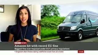 BBC News : Amazon hit with record EU fine