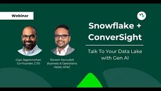 Snowflake + ConverSight: Talk To Your Data Lake with Gen AI