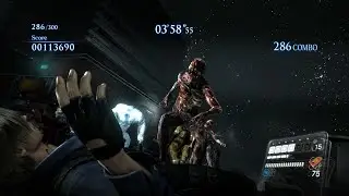 Resident Evil 6 (Biohazard 6) - The Mercenaries No Mercy - Rooftop Mission - Leon 300 combo