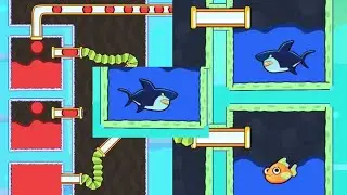 Save the fish // pull the pin // mobile game fish // save fish noob vs pro