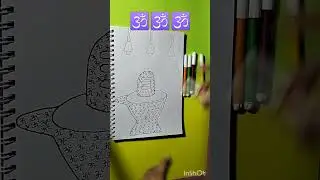 MAHASHIVRATRI Drawing With Om 🕉️ God bless u 🙏 #shorts#shivling#om#jaimahakal#subscribe#viralshorts