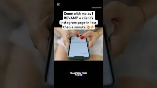 Revamping a client&rsquo;s Instagram page in less than a minute.🤯 #chisomvirtualhub #revamp #instagram
