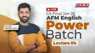 AFM English Power Batch Lecture 4: Equity & Business Valuation | CA Fina AFM