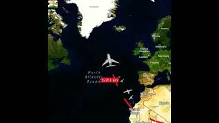 India 🇮🇳  To Germany 🇩🇪 flight ✈️ distance ✈️ 🌎 🏞