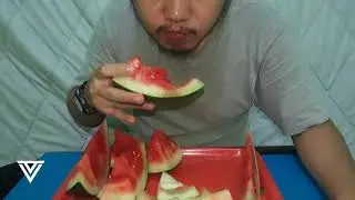 #ASMR #EATINGSOUND EATING BROADCASTING : WATERMELON