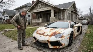 ASMR Supercar Revival Rusty Lamborghini Aventador Restored to Showroom Condition
