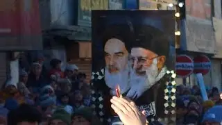 Pro khamenei🇮🇷 protests in kargil ladakh #iran #ladakh #india  #viralkargil 