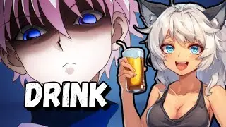 Vtuber Gets Spicy While Drinking to Hunter x Hunter Drinking Game | Lustylynx Reacts
