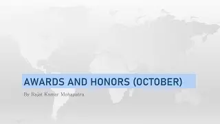 Important Awards and Honors of OCT 2021.#OSSC, #OPSC, #SSC