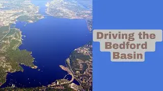 Driving around the Bedford Basin in Nova Scotia, Canada