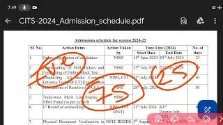 CITS Application Form 2024 | CITS form 2024 Out | CITS Entrance Exam 2024 | cti admission 2024