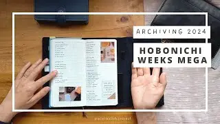 2024 Archive project in Hobonichi Weeks! MEGA is getting chunky in Tragen cover