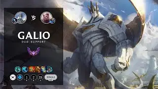 Galio Support vs Rakan - KR Master Patch 12.14