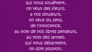 Les amants de la bastille 1789 - Pour la peine - parole