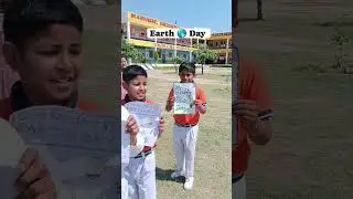Day 3- Of celebrating Earth day 🌍 in school/ rally of awareness/ class 4th /