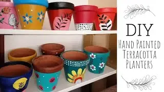 How To Paint Terra Cotta Pots | DIY Handpainted Clay Pots And Planters