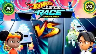 Hot Wheels Let's Race Ultimate Speed ​​&ndash; Spark with Rodger Dodger VS Axle with Skull Crusher &ndash; Cup
