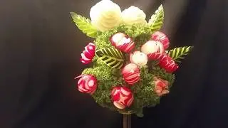 how to make floral arrangements from Vegetable Topiary sculpture