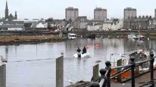 Irvine Ayrshire Scotland. Harbour And Beach (2jan2011). Panasonic Lumix TZ9