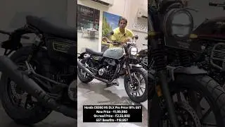 18% Gst On road Price of 2025 Honda CB350RS DLX Pro #shortsvideo