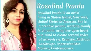Rosalind Arts Online art gallery tour | art for sale online USA | Rosalind Panda | Oil Painting