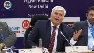 Dr R S Sharma, Chairman  TRAI sharing his view on Telecom Summit 2020 at Vigyan Bhawan