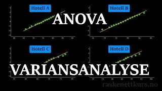 Hypotesetest - Enveis ANOVA (variansanalyse) - Praktisk eksempel - Teori