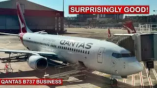 Flying Qantas B737 Business Class - Surprisingly Good!