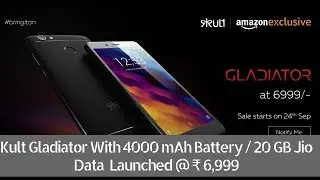 Kult Gladiator With 4000mAh Battery, 5.5-inch HD Display Launched @ ₹ 6,999