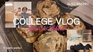 College Vlog!! + BAKING