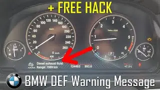 BMW DEF low level warning message + HACK !