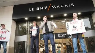 Poup&eacute;es &agrave; caract&egrave;re p&eacute;dopornographique: action devant le futur magasin Shein &agrave; Paris | AFP Images