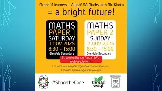 Awqaf SA Grade 11 Maths Oct 2025 - Paper 2