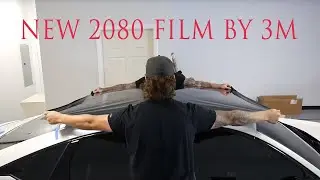 Vinyl wrapping with 3Ms new 2080 film! Roof vinyl wrap.