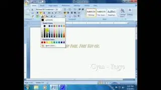 How to change font size in MS Word 2007 in hindi