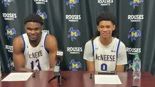 Yanis Ndjonga and Ty Archie postgame vs. SLU