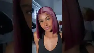 so beautiful 99j colored glueless wear go bob wig #wavymyhair #gluelesswig #weargowig