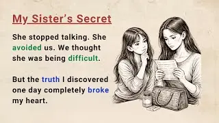 Learn English through Stories Level 1 ⭐ My Sister’s Secret - Emotional English Story for Listening