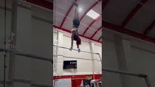 Check out this HUGE stuck dismount from Nirel Bart-Williams🤩🥳 #gymnastic #viral #trending #shorts
