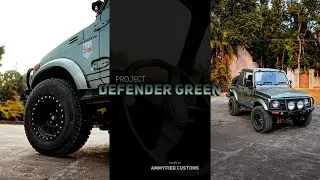Defender Green Gypsy | A build by Ammyfied Customs #gypsy #customcars