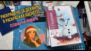 Раскрашено за декабрь в раскрасках Hachette | Планы на январь| Подбираем зимние картинки