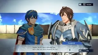 Fire Emblem Warriors - Marth & Frederick Support Conversation