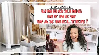 #37 UNBOXING MY NEW MELTER! | How to use the Ritehete 65lb Wax Melter from @candlescience
