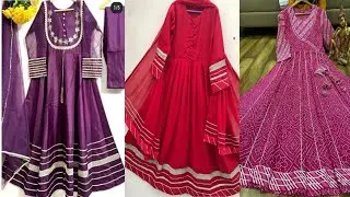 Fancy Gotta Patti Frock Design || Gota Lace Frock Design || Gota Patti Dress Design || Gota Suit