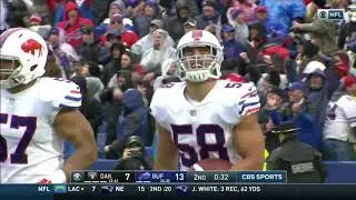 Matt Milano FIRST NFL TD - Bills vs. Raiders, 10/29/17