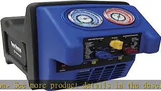 MASTERCOOL (69300 Black/Blue Twin Turbo Refrigerant Recovery System