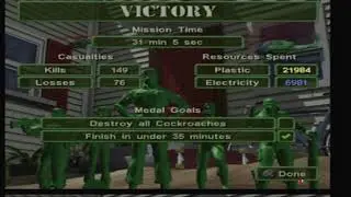 Army Men R.T.S Game from the PS2
