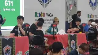 Last solve of Max Park's 1:07.11 6x6 WR average at Worlds 2023 (Former)